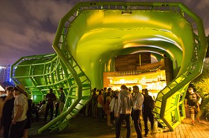 LE WANDERLUST, BAR CLUB DE NUIT DE CITE DE LA MODE ET DU DESIGN, QUAI D'AUSTERLITZ, PARIS (75), FRANCE 