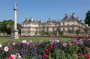 FACADE DU PALAIS DU LUXEMBOURG, (SENAT), JARDIN DU LUXEMBOURG, PARIS (75), FRANCE 