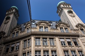 FACADE ET TOUR DE LA FACULTE DE LA SORBONNE (UNIVERSITE DE PARIS), PARIS (75), FRANCE 