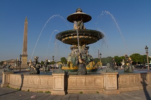 FONTAINE DES FLEUVES, PLACE DE LA CONCORDE, 7 EME ARRONDISSEMENT, PARIS, FRANCE 