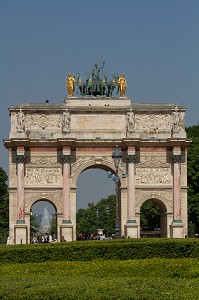 ARC DE TRIOMPHE DU CARROUSEL DU LOUVRE, 1ER ARRONDISSEMENT, PARIS, FRANCE 