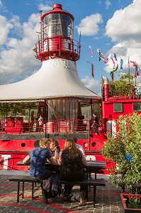 BATOFAR, BERGE DE LA SEINE, PORT DE LA GARE, 13EME ARRONDISSEMENT, PARIS, FRANCE 