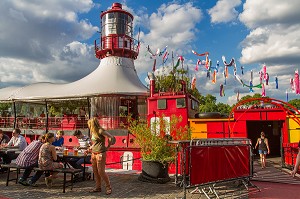 BATOFAR, BERGE DE LA SEINE, PORT DE LA GARE, 13EME ARRONDISSEMENT, PARIS, FRANCE 