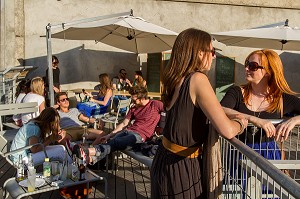 TERRASSE DU WANDERLUST, CITE DE LA MODE ET DU DESIGN, LES DOCKS, 13EME ARRONDISSEMENT, PARIS, FRANCE 
