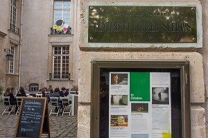 LE CAFE SUEDOIS, COUR INTERIEURE DE L'INSTITUT SUEDOIS, RUE PAYENNE, 3EME ARRONDISSEMENT, PARIS (75), ILE-DE-FRANCE, FRANCE 