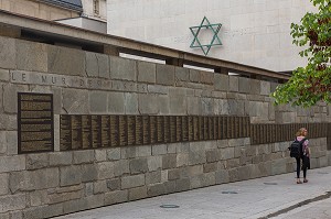 LE MEMORIAL DE LA SHOAH EST UN MUSEE CONSACRE A L'HISTOIRE DU GENOCIDE JUIF DURANT LA SECONDE GUERRE MONDIALE, PARIS (75), ILE-DE-FRANCE, FRANCE 
