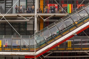 CENTRE GEORGES POMPIDOU (CNAC), APPELE AUSSI CENTRE BEAUBOURG OU CENTRE POMPIDOU, PARIS (75), ILE-DE-FRANCE, FRANCE 