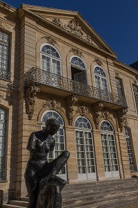 FACADE COTE JARDIN, CREE EN 1916 A L'INITIATIVE D'AUGUSTE RODIN, LE MUSEE RODIN EST SITUE A L'HOTEL BIRON, HOTEL PARTICULIER DU 18 EME SIECLE, 7 EME ARRONDISSEMENT, PARIS (75), ILE-DE-FRANCE, FRANCE 