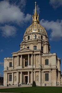 HOTEL NATIONAL DES INVALIDES, FONDE PAR LOUIS XIV EN 1670 POUR ACCUEILLIR LES SOLDATS INVALIDES, PARIS (75), ILE-DE-FRANCE, FRANCE 