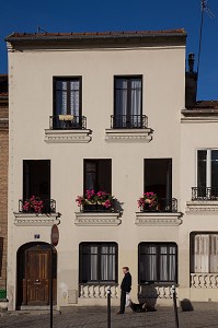 QUARTIER PAVILLONNAIRE PITTORESQUE, RUE DES PEUPLIERS, QUARTIER DE LA MAISON-BLANCHE, 13 EME ARRONDISSEMENT, PARIS (75), ILE-DE-FRANCE, FRANCE 