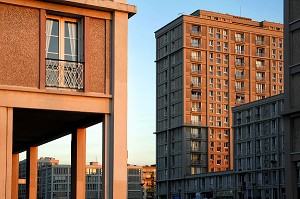 IMMEUBLES D'HABITATION, ARCHITECTURE D'AUGUSTE PERRET CLASSEE AU PATRIMOINE MONDIAL DE L'UNESCO, LE HAVRE, SEINE-MARITIME (76), NORMANDIE, FRANCE 