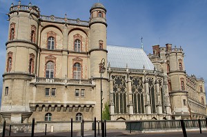 CHATEAU DE SAINT-GERMAIN-EN-LAYE, APPELE AUSSI CHATEAU VIEUX, ANCIENNE RESIDENCE ROYALE DE STYLE MEDIEVAL ET RENAISSANCE, ABRITANT AUJOURD'HUI LE MUSEE D' ARCHEOLOGIE NATIONALE, SAINT-GERMAIN-EN-LAYE, YVELINES (78), FRANCE 