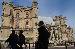 CHATEAU DE SAINT-GERMAIN-EN-LAYE, APPELE AUSSI CHATEAU VIEUX, ANCIENNE RESIDENCE ROYALE DE STYLE MEDIEVAL ET RENAISSANCE, ABRITANT AUJOURD'HUI LE MUSEE D' ARCHEOLOGIE NATIONALE, SAINT-GERMAIN-EN-LAYE, YVELINES (78), FRANCE 