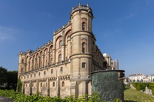 CHATEAU DE SAINT-GERMAIN-EN-LAYE, APPELE AUSSI CHATEAU VIEUX, ANCIENNE RESIDENCE ROYALE DE STYLE MEDIEVAL ET RENAISSANCE, ABRITANT AUJOURD'HUI LE MUSEE D' ARCHEOLOGIE NATIONALE, SAINT-GERMAIN-EN-LAYE, YVELINES (78), FRANCE 