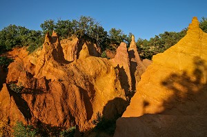 COLORADO PROVENCAL, OCRES AUX COULEURS MULTIPLES DE RUSTREL, VAUCLUSE (84), FRANCE 