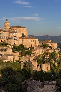 VILLAGE PERCHE DE GORDES, PLUS BEAU VILLAGE DE FRANCE, PARC NATUREL REGIONAL DU LUBERON, VAUCLUSE (84), FRANCE 