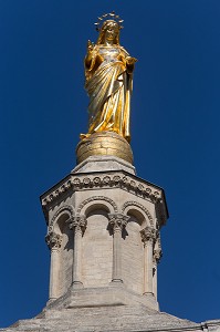 CATHEDRALE NOTRE DAME DES DOMS D'AVIGNON, VILLE D'AVIGNON APPELEE CITE DES PAPES, VAUCLUSE (84), FRANCE 