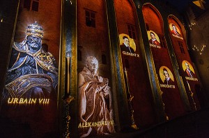 LES LUMINESSENCES D'AVIGNON, PALAIS DES PAPES, VILLE D'AVIGNON APPELEE CITE DES PAPES ET CLASSEE AU PATRIMOINE MONDIAL DE L'UNESCO, VAUCLUSE (84), FRANCE 