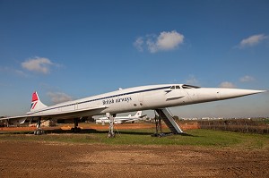 CONCORDE 02, MUSEE DELTA ATHIS PARAY AVIATION PRESENTANT L’HISTOIRE DE LA TECHNOLOGIE AERONAUTIQUE DE L’AILE DELTA, ATHIS-MONS, ESSONNE (91), FRANCE 