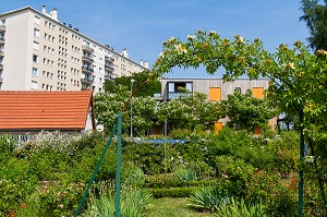 JARDIN-ECOLE, SOCIETE REGIONALE D'HORTICULTURE, S.R.H.M., MONTREUIL-SOUS-BOIS, SEINE-SAINT-DENIS (93), ILE-DE-FRANCE, FRANCE 