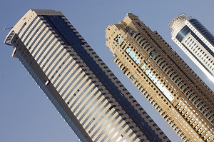 IMMEUBLES MODERNES DANS LE QUARTIER DE DUBAI MARINA, IMMEUBLE, BUILDINGS, DUBAI, EMIRATS ARABES UNIS 