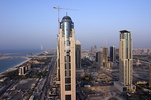 IMMEUBLES MODERNES DANS LE QUARTIER DE DUBAI MARINA, IMMEUBLE, BUILDINGS, DUBAI, EMIRATS ARABES UNIS 