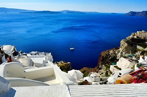 SANTORIN, JOYAU DES CYCLADES, GRECE 