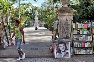 MARCHE AUX LIVRES DANS LE CENTRE DE LA VILLE, PLAZA DE ARMAS, LA HAVANE, CUBA, CARAIBES 