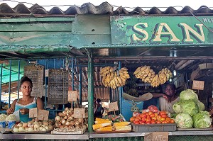 MARCHE AUX FRUITS ET LEGUMES, SCENE DE RUE, VIE QUOTIDIENNE, LA HAVANE, CUBA, CARAIBES 