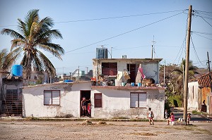 COJIMAR, PETIT VILLAGE DE PECHEURS A L'EST DE LA HAVANE OU ERNEST HEMINGWAY AIMAIT PARTIR A LA PECHE EN MER, CUBA, CARAIBES 