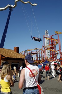 PRATER, VASTE PARC D'ATTRACTIONS PERMANENT OU SE TROUVE LA CELEBRE GRANDE ROUE, VIENNE, AUTRICHE 