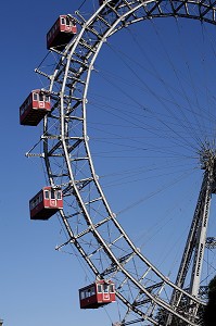 GRANDE ROUE, PRATER, PARC D'ATTRACTIONS PERMANENT, VIENNE, AUTRICHE 
