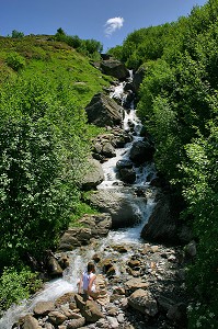 TORRENT EN ALPAGE, BEAUFORTAIN, SAVOIE (73) 