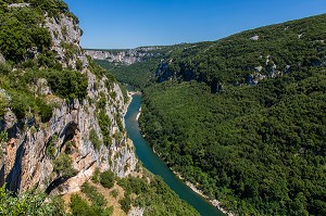 RESERVE NATURELLE DES GORGES DE L'ARDECHE, ARDECHE (07), RHONE ALPES, FRANCE 