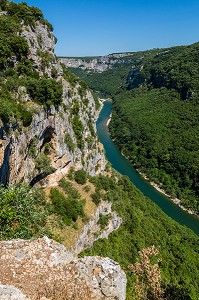 RESERVE NATURELLE DES GORGES DE L'ARDECHE, ARDECHE (07), RHONE ALPES, FRANCE 