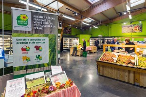 BIENVENUE A LA FERME, PRODUITS FERMIERS ET ARTISANAUX, CAEN, (14) CALVADOS, BASSE NORMANDIE, FRANCE 