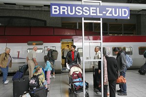 QUAI DU THALYS, GARE DE BRUXELLES MIDI, BRUSSEL ZUID, BRUXELLES, BELGIQUE