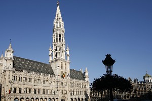 HOTEL DE VILLE, GRAND PLACE, BRUXELLES, BELGIQUE 