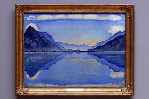 'LE LAC DE THOUNE' DE FERDINAND HOLDER, 1904, MUSEE D'ART ET D'HISTOIRE, GENEVE, SUISSE 