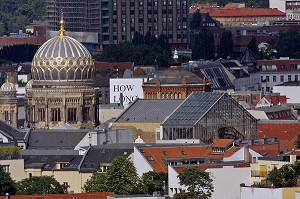 SYNAGOGUE, NEUE SYNAGOGE EDIFIEE EN 1866 PAR EDOUARD KNOBLAUCH, BERLIN, ALLEMAGNE 