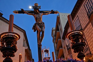 PROCESSION DU CHRIST DE LA FOI ET DU PARDON, SEMAINE SAINTE DES FETES DE PAQUES (LA PASSION DU CHRIST), MADRID, ESPAGNE 