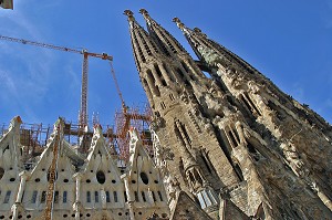 LA SAGRADA FAMILIA, BARCELONE, ESPAGNE, EUROPE 