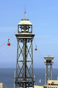 TELEPHERIQUE PORT DE BARCELONE, ESPAGNE, EUROPE 