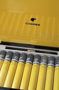 BOITE DE CIGARES COHIBA, LONDRES, ANGLETERRE 