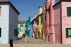 ILE DE BURANO, LAGUNE DE VENISE, ITALIE 