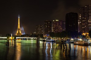 FEU D'ARTIFICE ET ILLUMINATIONS A PARIS (75), ILE DE FRANCE, FRANCE 