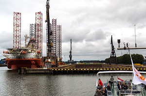 ROTTERDAM, VILLE PORTUAIRE, PAYS BAS 