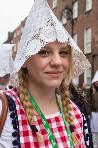 PORTRAITS DE PARTICIPANTS A LA PARADE DE LA FETE DE LA SAINT-PATRICK, SAINT PATRICK’S DAY, DUBLIN, IRLANDE 