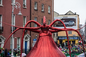 PARADE ET DEFILE POUR LA FETE DE LA SAINT-PATRICK, SAINT PATRICK’S DAY, DUBLIN, IRLANDE 