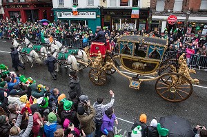 PARADE ET DEFILE POUR LA FETE DE LA SAINT-PATRICK, SAINT PATRICK’S DAY, DUBLIN, IRLANDE 